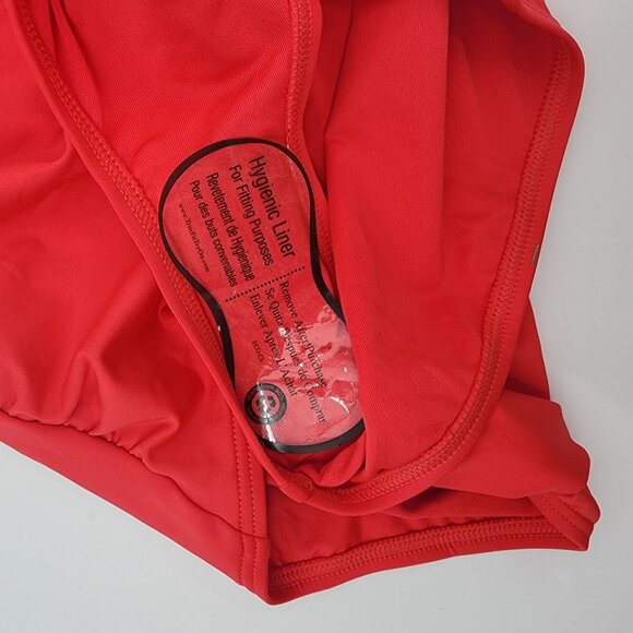 Michael Kors Size 14 Womens One Piece Swimsuit V Neck Gold Ring Front New - Picture 6 of 9